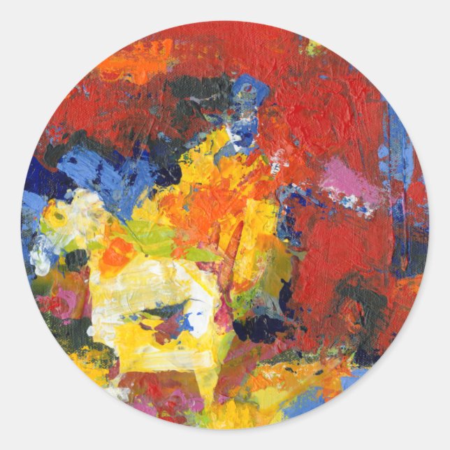 Renntag Runder Aufkleber (Vorderseite)