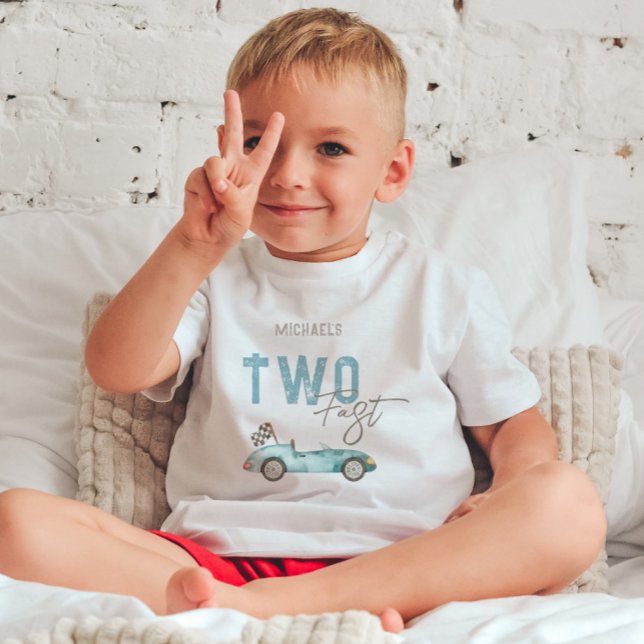 Rennwagen 2. Geburtstag Kleinkind T-shirt (Von Creator hochgeladen)