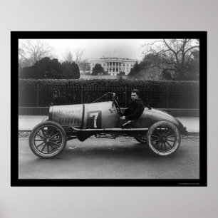 Rennwagen, das Cootie, am Weißen Haus 1922 Poster
