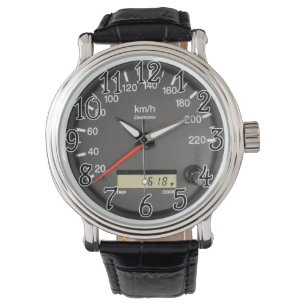 Rennwagen-Entfernungsmesser-Uhr Armbanduhr