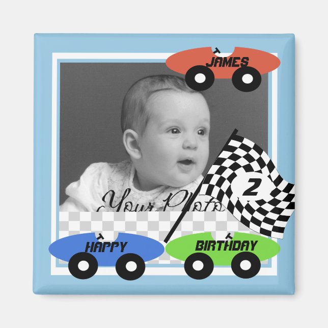 Rennwagen/Foto Magnet (Vorne)