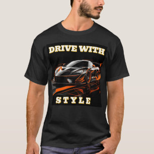 Rennwagen Geschwindigkeit Bewegung Grafik T-Shirt