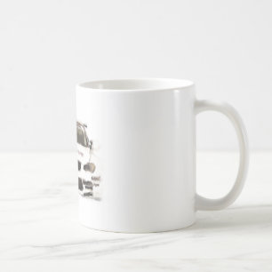Rennwagen-handgemalte Kunst-Bürsten-Schablone BMW Kaffeetasse