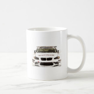 Rennwagen-handgemalte Kunst-Bürsten-Schablone BMWs Kaffeetasse