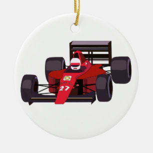 Rennwagen Keramikornament