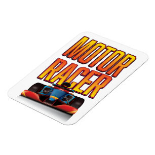 Rennwagen Magnet