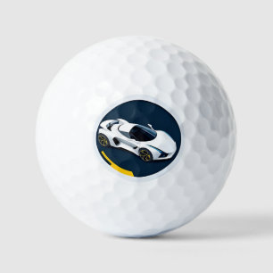 Rennwagen mit dynamischem Design Golfball