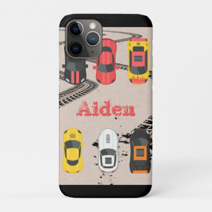 Rennwagen mit Reifenspuren Personalisiert Case-Mate iPhone Hülle