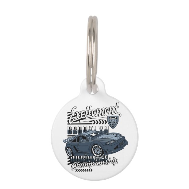 Rennwagen _ Motor Haustiermarke (Vorderseite)