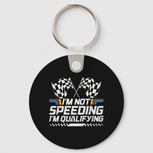 Rennwagen nicht schnell im Qualifying-Rennen Schlüsselanhänger