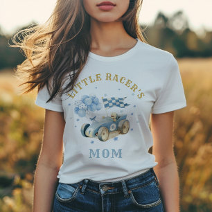 Rennwagen-Wasserfarbe Kleiner Rennfahrer Mama Jung Tri-Blend Shirt