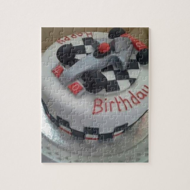 Rennwagen zum Geburtstag (Vertikal)