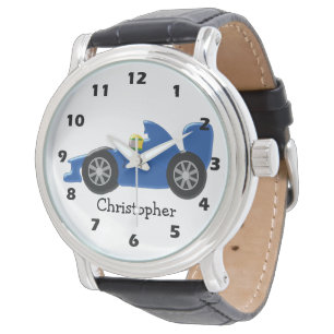 Rennwagendesign einfach den Namen hinzufügen Armbanduhr