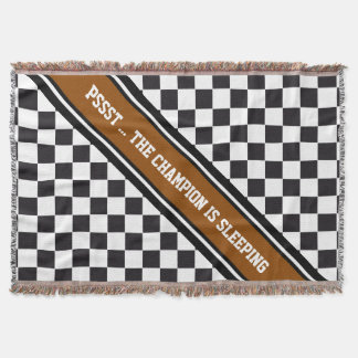 Rennwagenmuster + Ihr Backgr Farbe & Text Decke