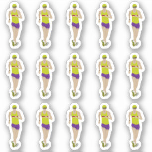 Rennwanderung Aufkleber