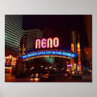Reno Arch Sign #1 Poster