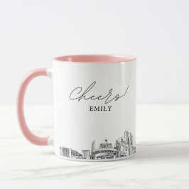Reno Arch Skyline Personalisierte Hochzeitscoffee  Tasse