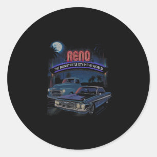 Reno Auto-Cruise-Show Nevada Amerikanischer Oldtim Runder Aufkleber