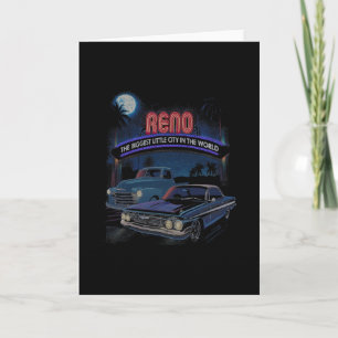 Reno Auto-Cruising-Show Nevada Amerikanischer Oldt Karte