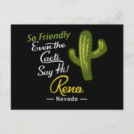 Reno Cactus Funny Retro Postkarte