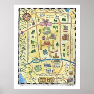 Reno Map Poster