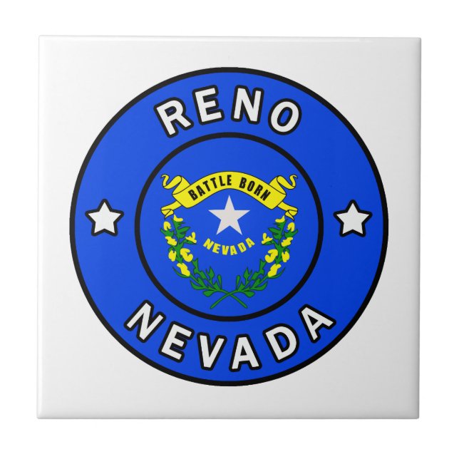 Reno Nevada Fliese (Vorderseite)