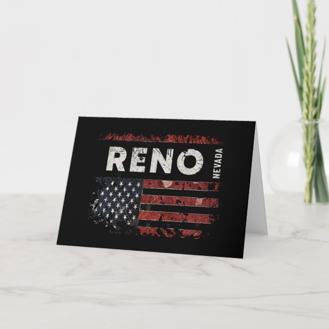 Reno Nevada Karte (Vorderseite)