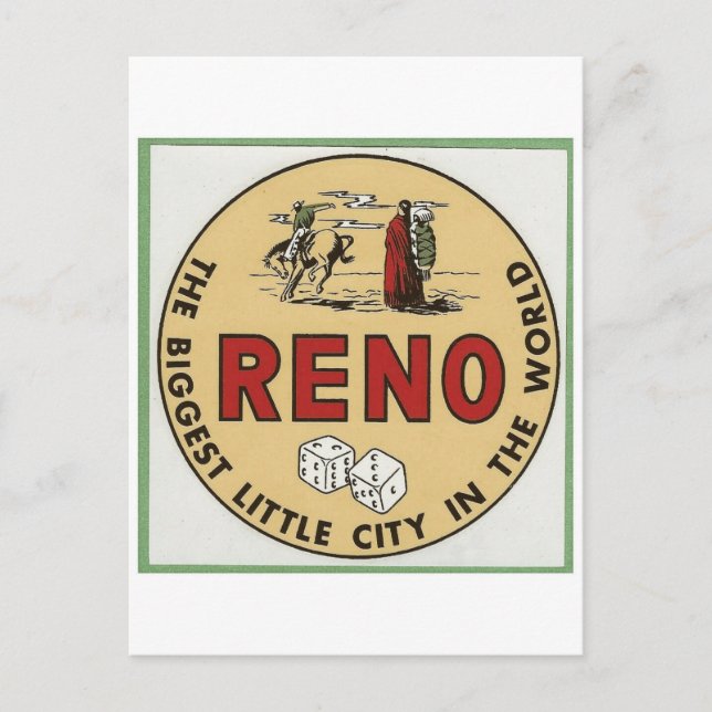 RENO NEVADA REVEL POSTCARD POSTKARTE (Vorderseite)