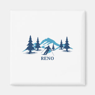 Reno Nevada Ski Resort Skifahren _1 Magnet