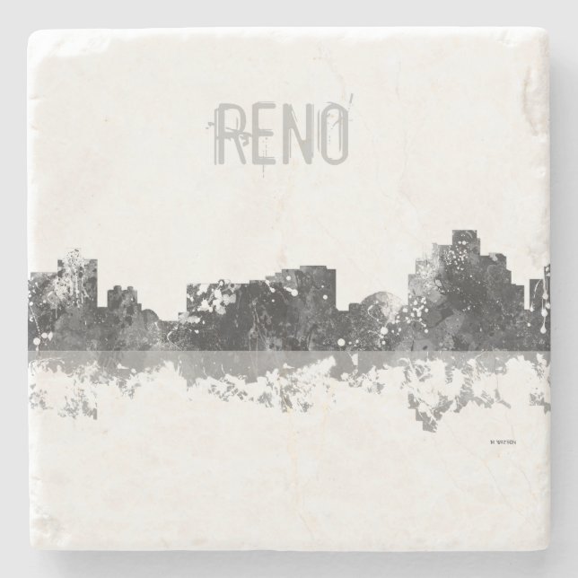 RENO, NEVADA SKYLINE - Stein trinkt Untersetzer (Vorderseite)