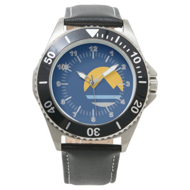 Reno (Nevada) Stadtflagge Watch Armbanduhr (Vorderseite)