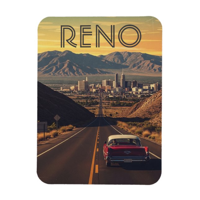 Reno Nevada Travel Magnet (Vertikal)