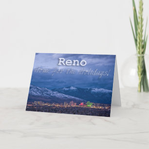 Reno Nevada Weihnachtsgrüße Feiertagskarte
