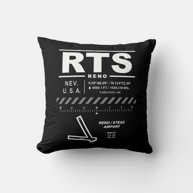 Reno Stead Airport RTS Kissen (Vorderseite)