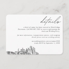 Reno Wedding Hotel Zimmerblockdetails Klein Begleitkarte