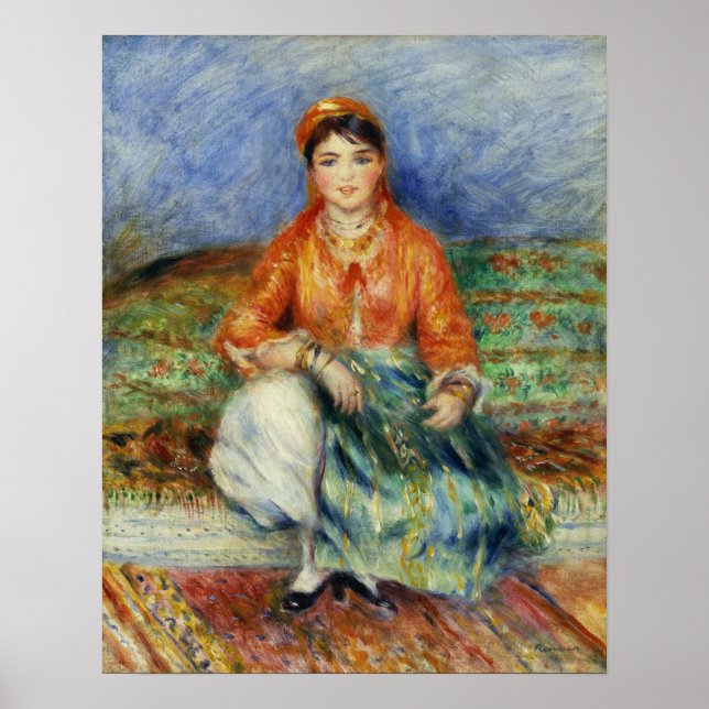 Renoir - Algerisches Mädchen Poster (Vorne)