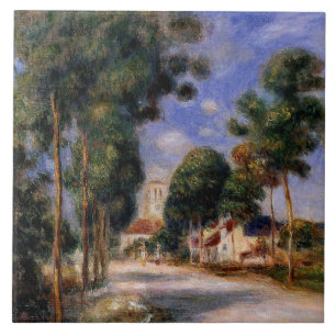Renoir - Ankunft im Dorf Essoyes Fliese