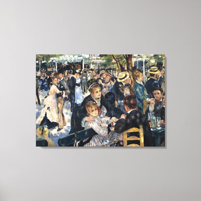 Renoir - Bal du Moulin de la Galette Leinwanddruck (Vorderseite)