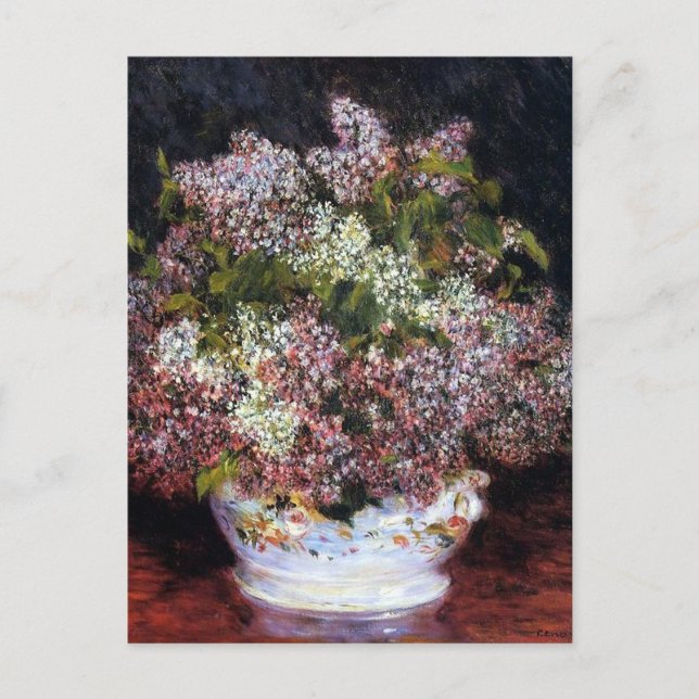 Renoir Bouquet Blume Kunstvoll wandern im Valle Ve Postkarte (Vorderseite)