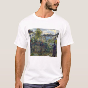 Renoir - Claude Monet beim Malen in seinem Garten T-Shirt