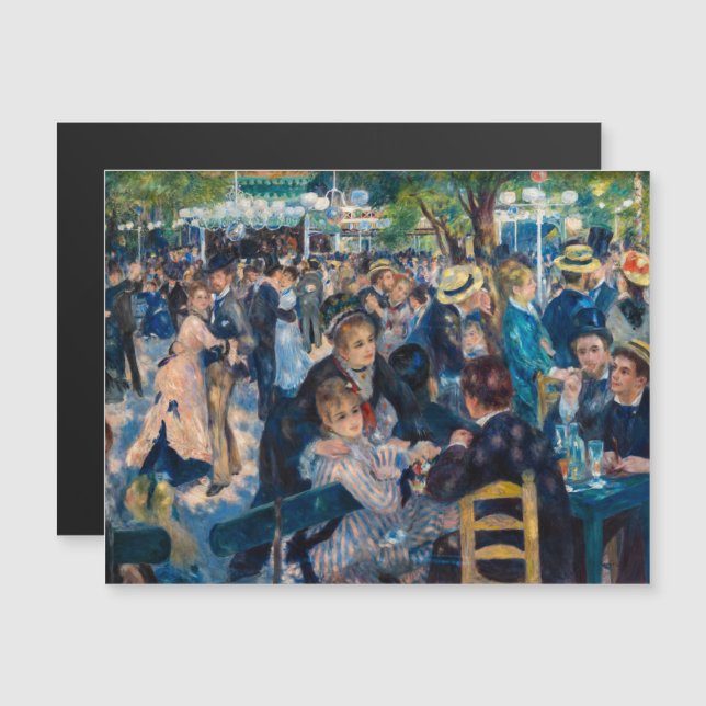 Renoir - Dance Moulin de la Galette Magnetkarte (Vorne/Hinten)