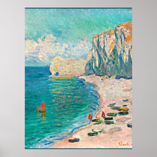 Renoir - Der Strand und die Falaise d'Or Poster (Vorne)