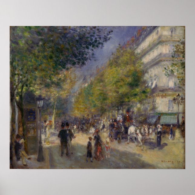 Renoir - Die Grands Boulevards Poster (Vorne)