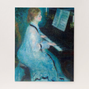 Renoir Frau am Piano Vintage Impressionistin