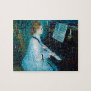 Renoir Frau am Piano Vintage Impressionistin