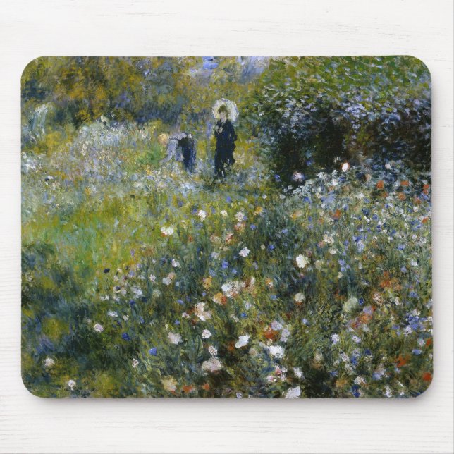 Renoir Frau mit Parasol Mousepad (Vorne)
