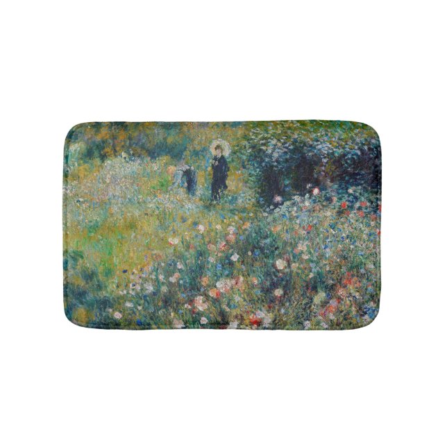 Renoir - Frau mit Sonnenschirm im Garten Badematte (Vorderseite)