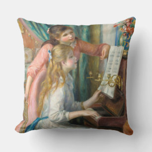 Renoir Girls am Piano Impressionismus Malerei Kissen