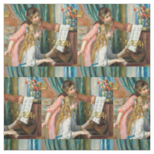 Renoir Girls am Piano Impressionismus Malerei Stoff