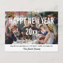 Renoir - Happy New Year / Luncheon Boating Party Postkarte
